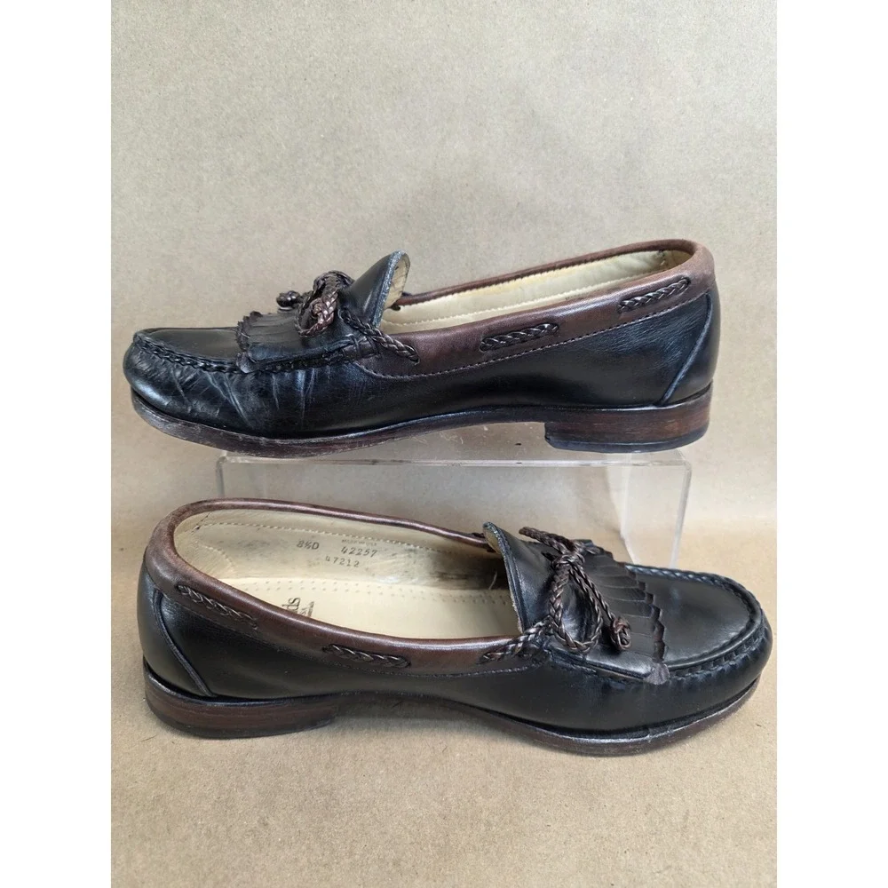 Allen Edmonds Sz 8.5 D Woodstock Mens Loafers Black Brown Shoes